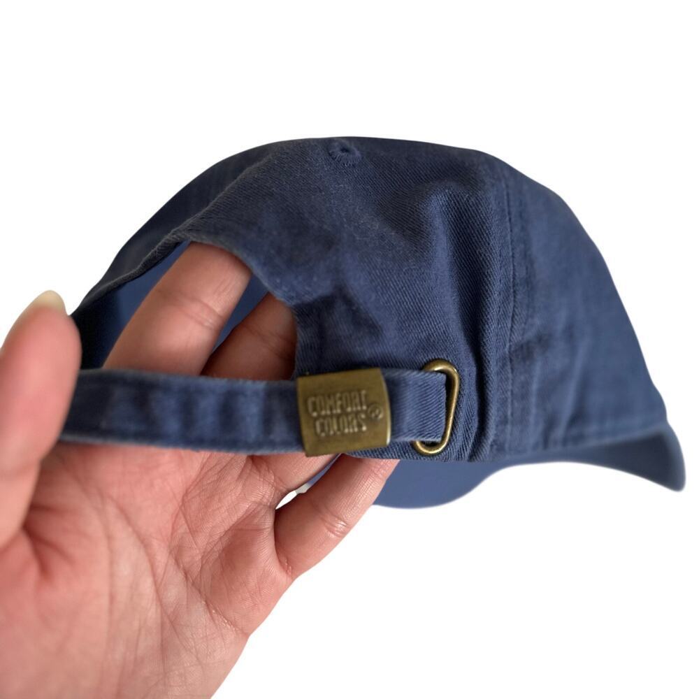 Maine Lobster Embroidered Hat Navy Blue Adjustable Dad Cap Coastal Vintage Vibes - Picture 5 of 7